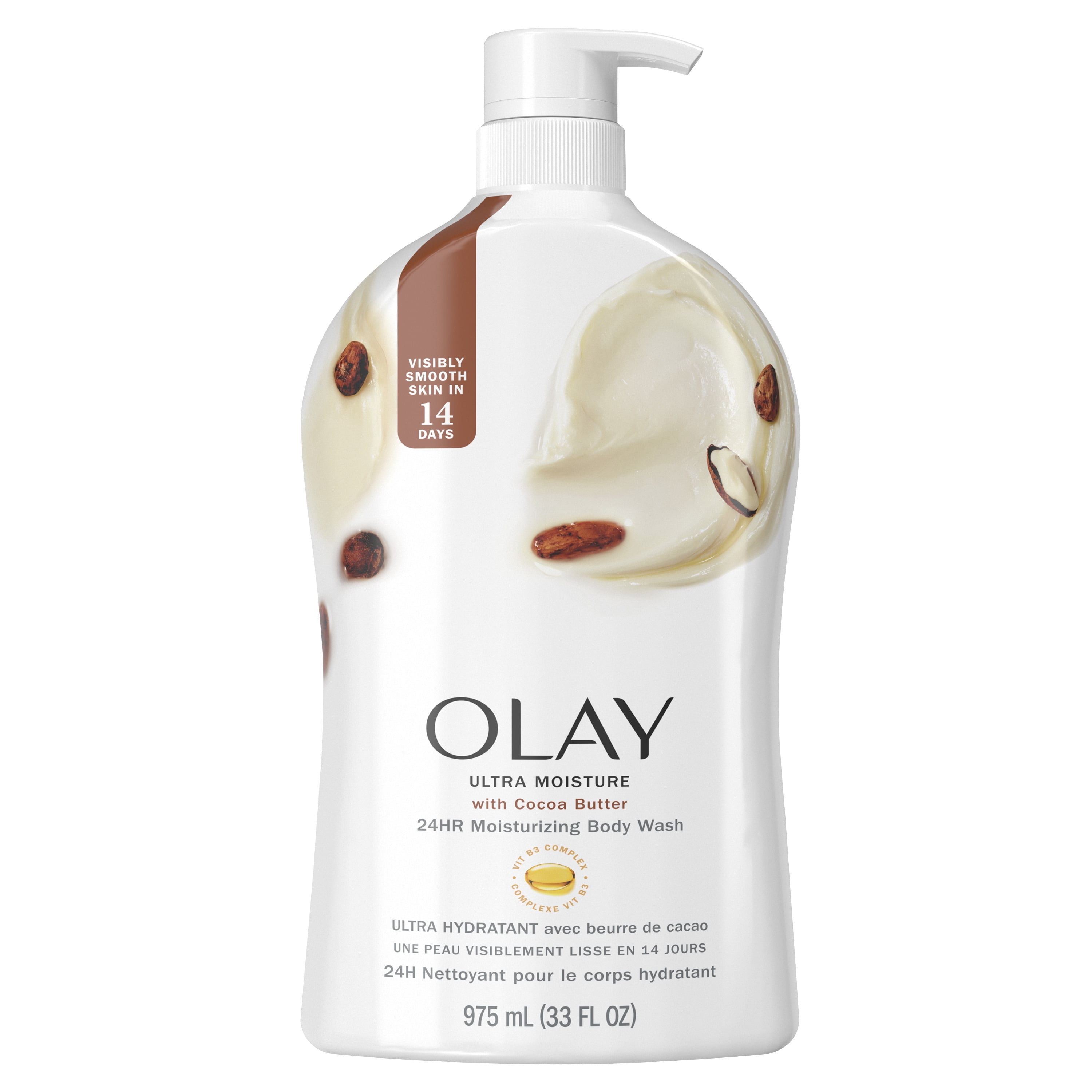 Olay Ultra Moisture Women's Body Wash with Cocoa Butter, 33 fl oz