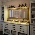 thumbnail image 4 of Kenroy Home Dale 24'' Vanity Light 3-Light Wall Light Fixture Country/Farmhouse Table Light Fixture for Bathroom, Hallway, or Office, Sand Black, 4 of 8