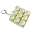 thumbnail image 2 of Zxpjkyu 9 Key Keyboard Fidget Clicker Toy Keychain Accessory Multifunctional Sturdy with Light Yellow, 2 of 9