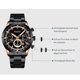thumbnail image 3 of CURREN 8355M Reloj de cuarzo para hombre con correa de acero inoxidable, multifunción de moda, 3 of 8