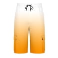thumbnail image 3 of CONZONE Mens Cargo Shorts Gradient Color Straight Leg Cargo Shorts for Men Lightweight Relaxed Fit Outdoor Workout Shorts With Pockets, 3 of 5