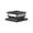 B, variant on Voglyf Solar Post Cap Lights Outdoor, Fence Post Solar Lights Black Shell, Warm White LED Solar Powered Post Top Lamp, Weather‑Resistant Decorative Lighting for Garden Patio Deck Fence Posts A