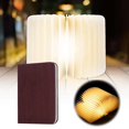 thumbnail image 1 of Boreal Craft Tri Color Eye Protecting LED Desk Lamp With Wooden Base Carved Foldable Book Light/Night Light Real Star Projector Kid Lamp Light Show for Bedroom Toddler Night Light Dance Floor Lights, 1 of 6