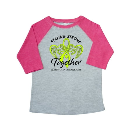 

Inktastic Lymphoma Awareness Staying Strong Together Gift Toddler Boy or Toddler Girl T-Shirt