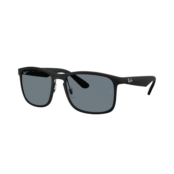 Ray-Ban RB4264CH CHROMANCE POLARIZED Square Shaped Sunglasses for Men & Women - Includes Official Rayban Eyewear Kit - Ideal Formal & Casual Wear Sunglasses - Blue Chromance Lens