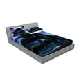 thumbnail image 2 of Ambesonne Fantasy Fitted Sheet & Pillow Sham Set, Surreal Werewolf Eyes, Queen, Purple Blue, 2 of 2