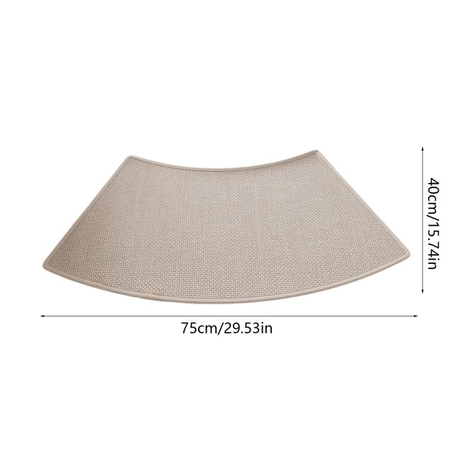 Uuiauoio Curved Bath Mat , Non-Skid Corner Shower Mats, Super Absorbent Bathroom Rug, Soft Corner Carpet for Shower, Entrance Mat Non Slipping Foot Mat Bedroom Carpet