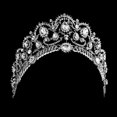 thumbnail image 1 of Baile de Ronda de Cristal Llena de Joyas de cabellero Del Rhinestone Tiaras BLESIY Venda de la boda, 1 of 8