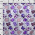 thumbnail image 2 of oneOone Polyester Spandex Purple Fabric Food Sewing Craft Projects Fabric Prints By Yard 56 Inch Wide, 2 of 3