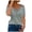 Gray, variant on Summer Tops for Women 2026 Fashion Lace Halter Neck T Shirts Trendy Cold Shoulder Sleeve Solid Color Shirts Tunic Beach Blouse Plus Size Tops for Women