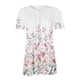 thumbnail image 4 of TaTaai Women's Printed Pullover Top, Soft Breathable Cotton, Loose Fit, Short Sleeve V-Neck, Ruching Buttons, Casual Daily Office Outings Spring Summer Multi-Color Gift, 4 of 5
