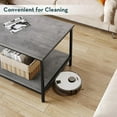 thumbnail image 5 of Modern 2-Tier Coffee Table with Storage - Industrial Living Room Table, 5 of 7