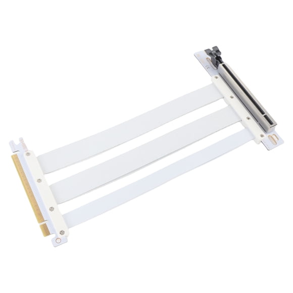 PCI E 4.0 X16 Riser Cable, 128Gbp GPU Extension, PCIE 16X Adapter, High Speed Flexible Suitable for Servers, PC Cases, Extensive Gaming