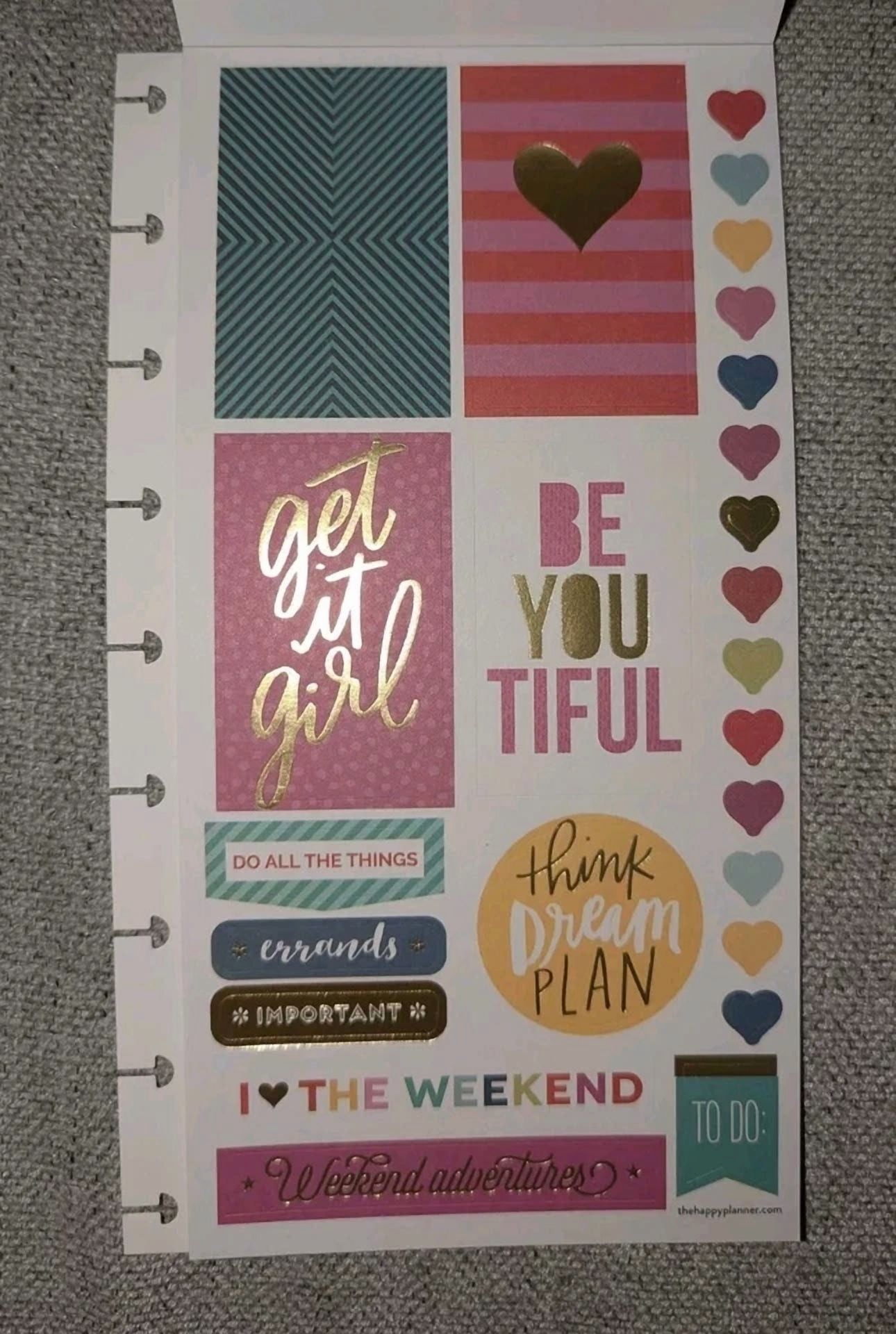 New The Happy Planner Me & My Big Ideas Planner Stickers - Happy Brights