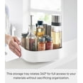 thumbnail image 3 of Yamazaki Home Rotating Storage Tray, White, ABS Plastic, Supports 8.8 pounds, No Assembly, 3 of 8