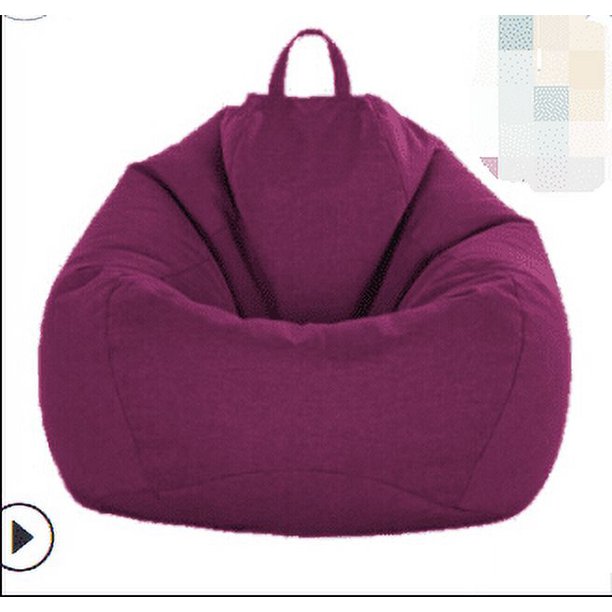 Sofá clásico Sillas Lazy Lounger Bean Bag Silla de almacenamiento Interior Exterior,Purple,70*80cm