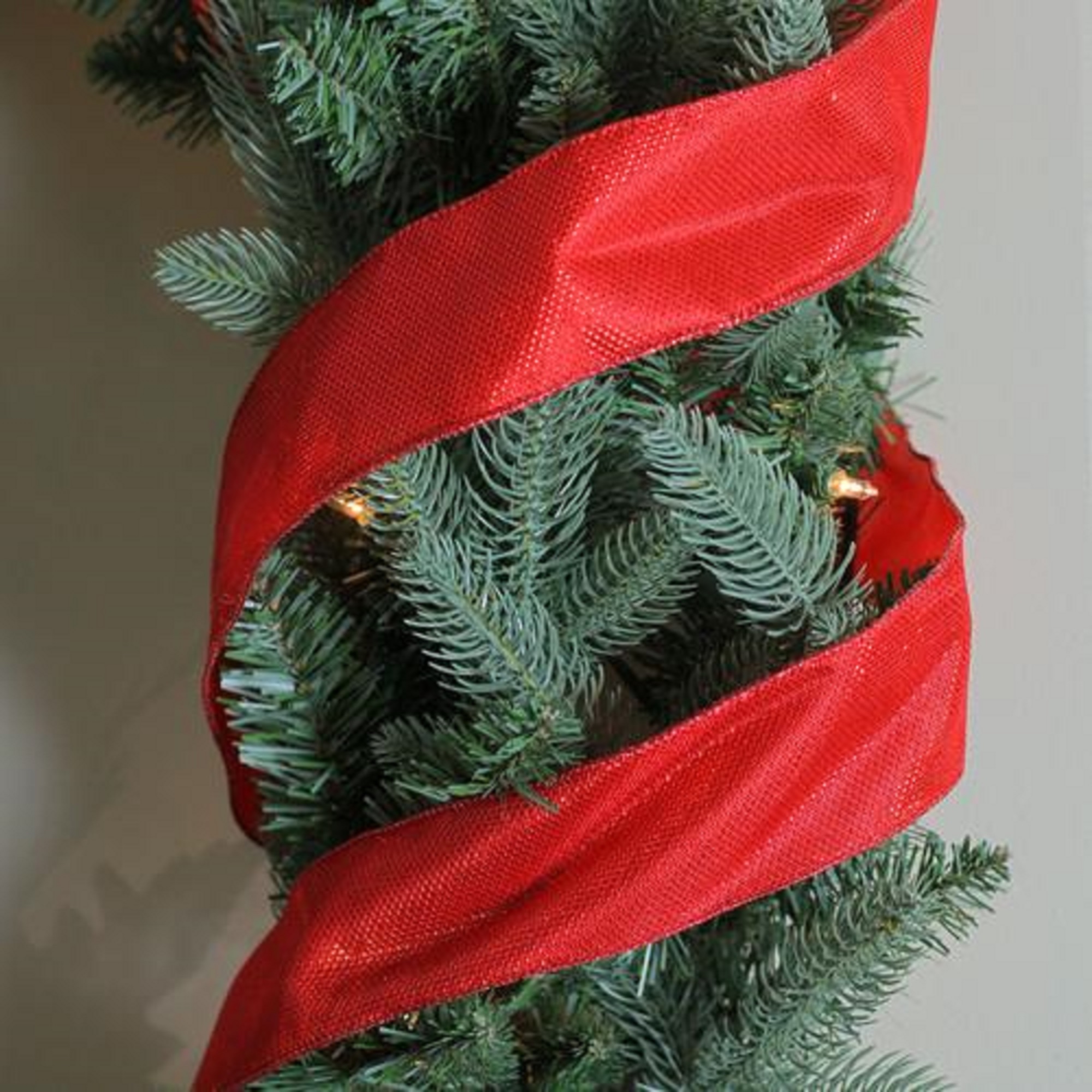 Northlight Shimmering Red Wired Christmas Craft Ribbon 2.5" x 10 Yards