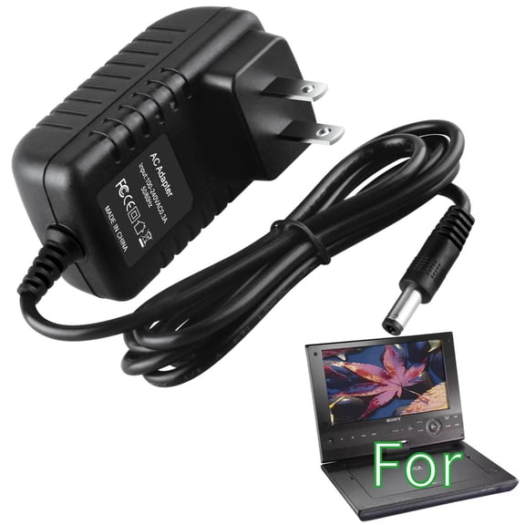 K-MAINS AC Adapter Charger Power Supply Cord Compatible With BDP-SX910 Portable 9" DVD Player
