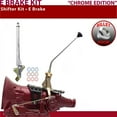 thumbnail image 1 of American Shifter  4L60 Shifter Kit Chrome 12 in. E Brake Push Button 16 in. Handle Billet Knob for F0CAA, 1 of 1