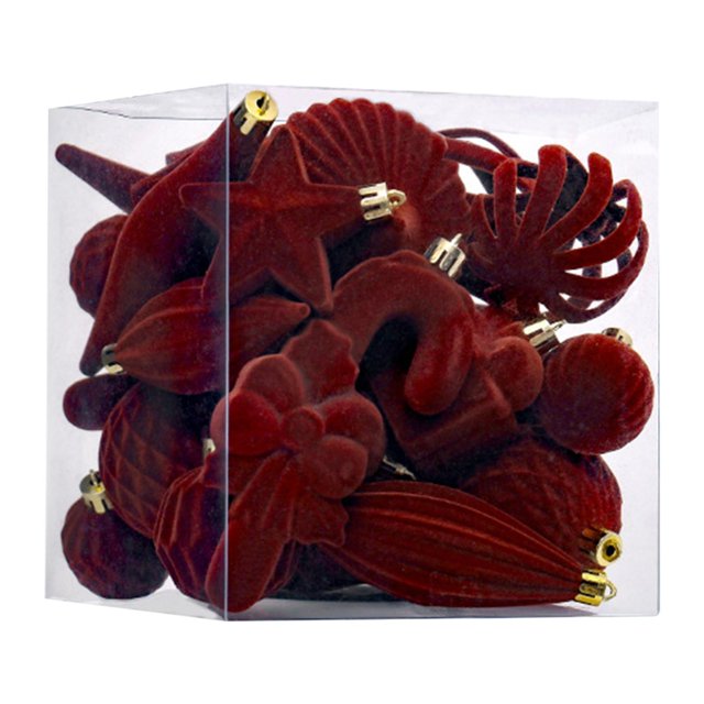 28 bolas navideñas decorativas con agujero para colgar para aniversario Café