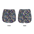 thumbnail image 3 of Rocae Purple-Gold Triangles for Women's Athletic Shorts Workout Hiking Shorts Athletic Shorts for Running, Yoga, Gym, Sports-Small, 3 of 7