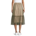 thumbnail image 4 of Time and Tru Women's Tiered Skirt, 4 of 5