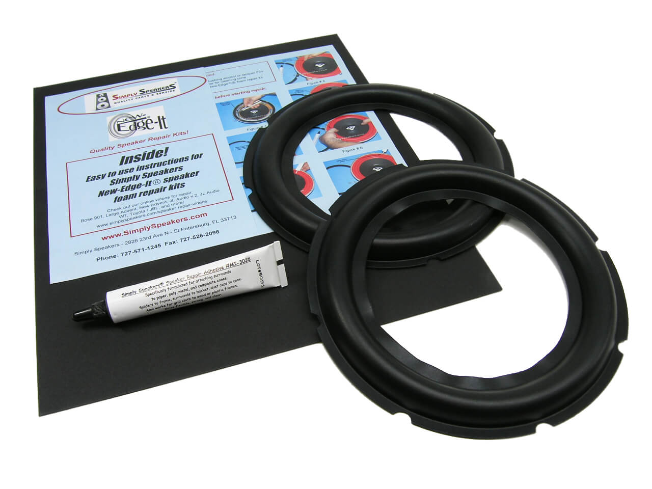 Rubber Edge 8" Speaker Repair Kit RSK8AW (PAIR)