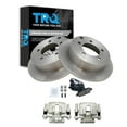 thumbnail image 1 of TRQ Rear Ceramic Disc Brake Pads Rotors & Calipers Kit for Chrysler Dodge Jeep Mitsubishi New, 1 of 4