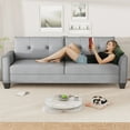 thumbnail image 2 of Ucloveria 81" Sofa 3 Seat Modern Comfy Tufted Cushions Easy, Linen Fabric Couch for Living Room Apartment Lounge,Tool-Free Assembly,Light Gray, 2 of 7