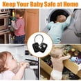 thumbnail image 2 of 2 Fridge Locks for Kids, Fridge Door Lock Cabinet Window Lock with 4 Keys, Strong Adhesive Lock Restrictor Cable Door for Baby Sliding Door Drawers (B, 2 of 5