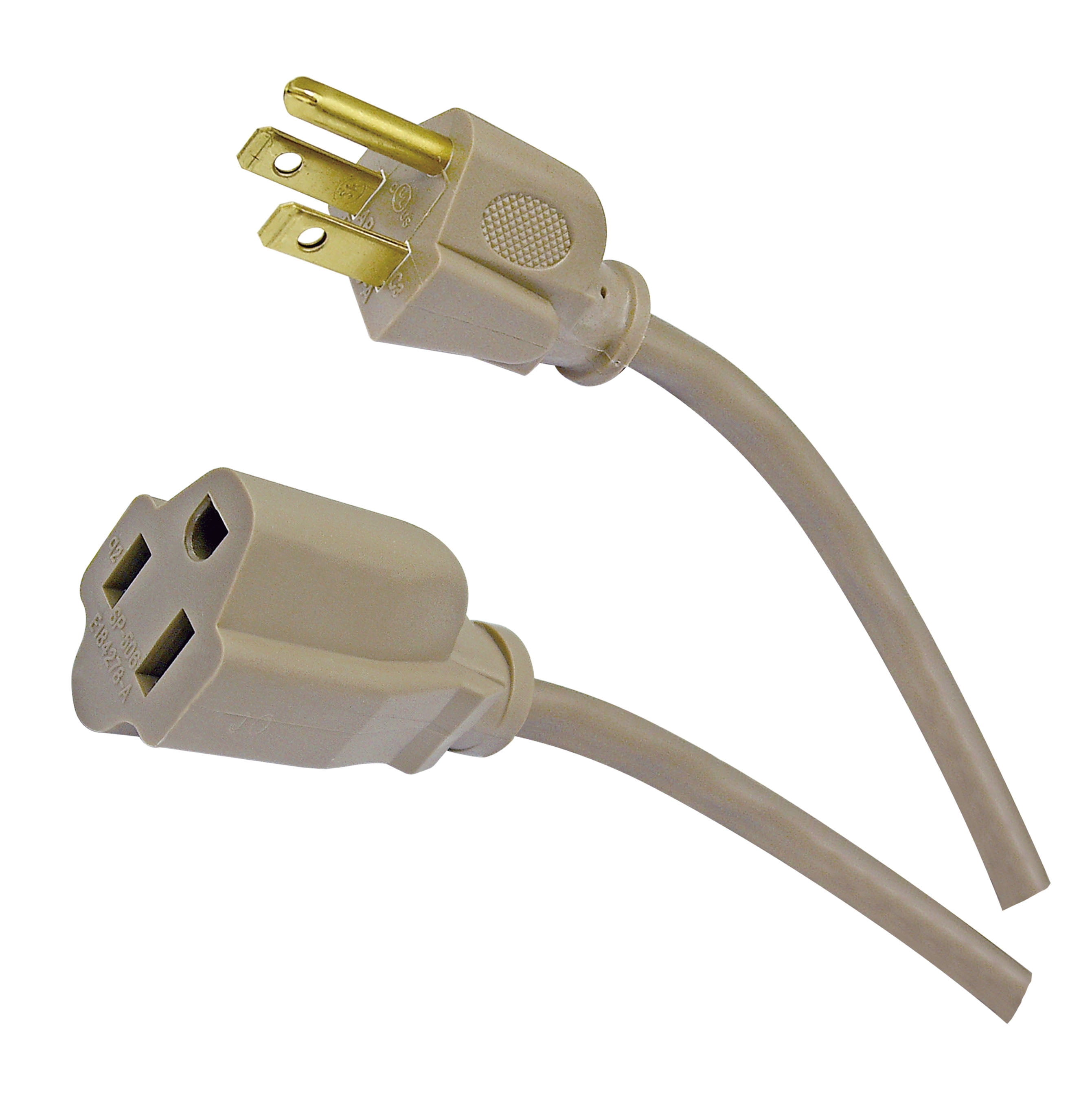 Hyper Tough 50FT 16AWG 3 Prong Tan Single Outlet Outdoor Extension Cord