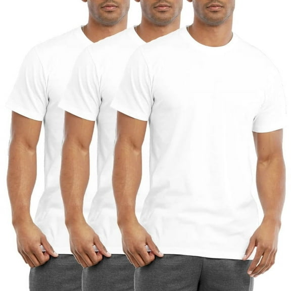 3 Pack Men's Cotton T-Shirts Crew Neck Short Sleeve S-3XL Regular Big & Tall Workout Breathable Casual Athletic Sports Running Tee Top Menswear Solid