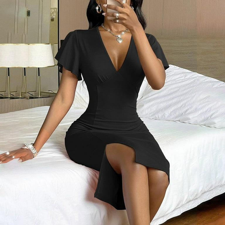 Vedolay Evening Dresses For Women Elegant Women s Elegant Vintage Cotton Formal Floral Print Work Party A Line Swing Dress with Pockets Black L