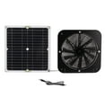 thumbnail image 1 of 100W Monocrystalline Solar Panel with 10 Inch Exhaust Fan Kit - 3200 RPM High-Speed Ventilation System, Waterproof Design, Metal Protection Mesh for Chicken Coops, Greenhouses, Pet Houses, Sheds -, 1 of 7