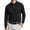 #Black_002, variant on Domuza Mens Polo Shirts Casual Long Sleeve Golf Shirt Button Down Collared Tops Lightweight Plain Tees
