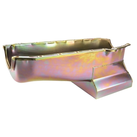 JEGS Street & Strip II Oil Pan for 1955-1979 Small Block Chevy w/2-Piece Rear Main Seal [Zinc-Plated]