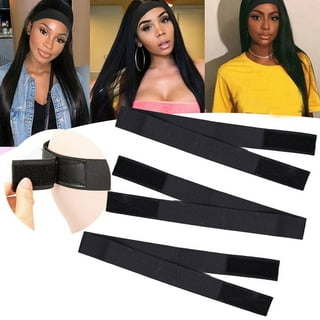 9 Pcs Wig Kit for Lace Front Wigs Hair Wax Stick Lace Melting Elastic Band for Wigs Wig Grip Bands Wig Caps No Slip for Wigs Tan Edge Control Wax