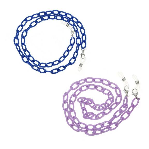 2 PCS Acrylic Eyeglasses Chain Mask Face Masks Anti Lost Beaded Necklace Lanyard Hanging Child
