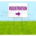 thumbnail image 1 of Registration Right (18" x 24") Yard Sign, Includes Metal Step Stake, 1 of 6