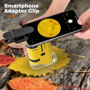 BEBANG Pocket Microscope, Mini Portable Handheld Microscope for Kids Adults Microbiology Home Lab Study, Phone Adapter
