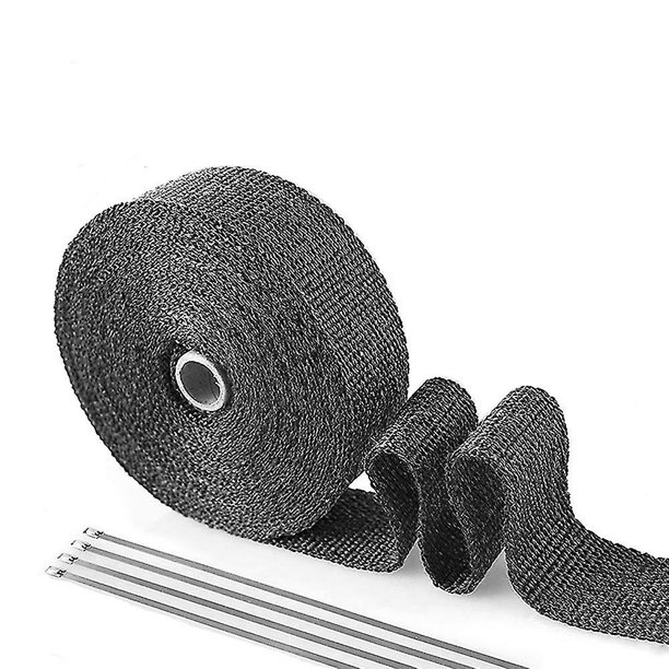 Tubo de escape de coche, cinturón de aislamiento térmico, protector térmico, funda de escape de fibra de vidrio para motocicleta