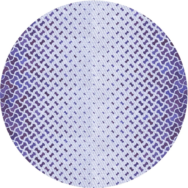 Ahgly Company Tapis d'Intérieur Lavables en Machine, Ronds, Bleu Ciel Transitionnel, Ronds de 5 Pi