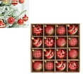 thumbnail image 3 of 16ct Red Christmas Ball Ornaments, 2.36 Inch Shatterproof Christmas Tree Decorations Set, Hanging Baubles for Xmas Holiday Party & Wedding Decor, 3 of 7