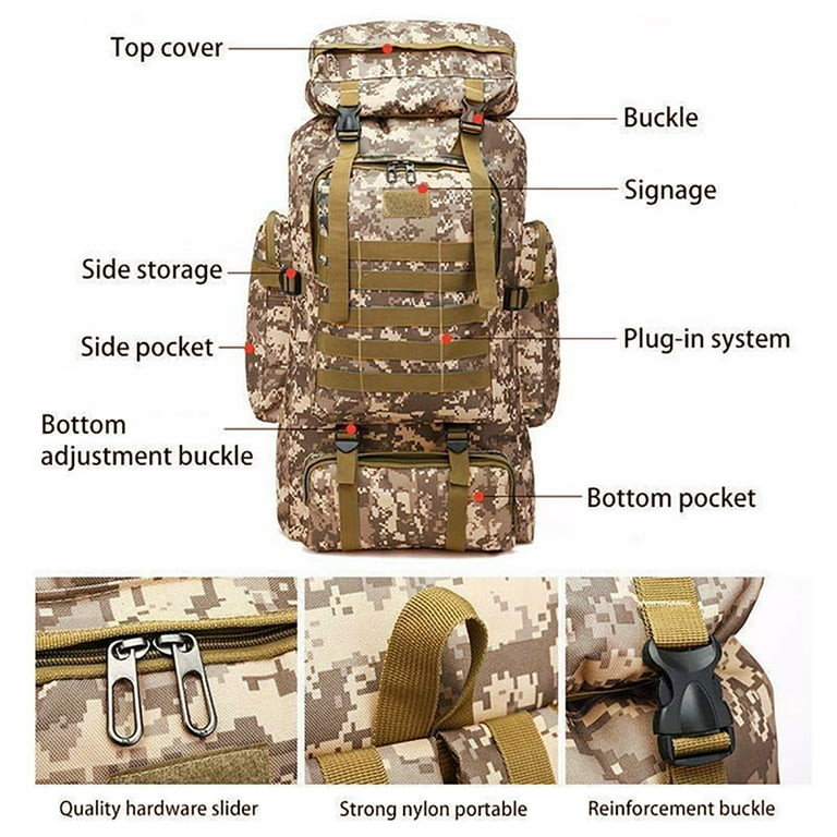 80l backpack waterproof fishing shoulder bag miltifunction bag for adult outdoor sports climbing camping hiking travel-black - Walmart.com 80l backpack waterproof fishing shoulder bag miltifunction bag for adult outdoor sports climbing camping hiking travel-black - Walmart.com