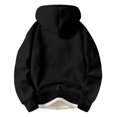 thumbnail image 4 of WILLBEST Sudaderas Navideñas para Hombre, Color Sólido, Invierno, Gruesa, Cálida y Cómoda, Sudadera con Capucha, Sudadera Informal Holgada Grande, 4 of 6