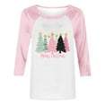 thumbnail image 4 of Womens Xmas Graphic Sweatshirt Round Neck Funny Christmas Long Sleeve Shirts Pullover Sweater Blouses Fleece Xmas Holiday Top, 4 of 4