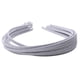 thumbnail image 2 of 10x Diadema Blanko Alice Band de satén envuelta para el cabello, para mujeres y niñas Blanco, 2 of 9