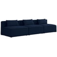 thumbnail image 1 of Meridian Furniture Cube Navy Durable Linen Modular Sofa, 1 of 3