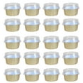 thumbnail image 2 of Oiur 20Pcs Tinfoil Box with Lid Reusable Disposable Round Food Grade Non-Stick Oven Safe Cupcake Container Aluminum Foil Bowl Baking Mold Kitchen Supplies, 2 of 8