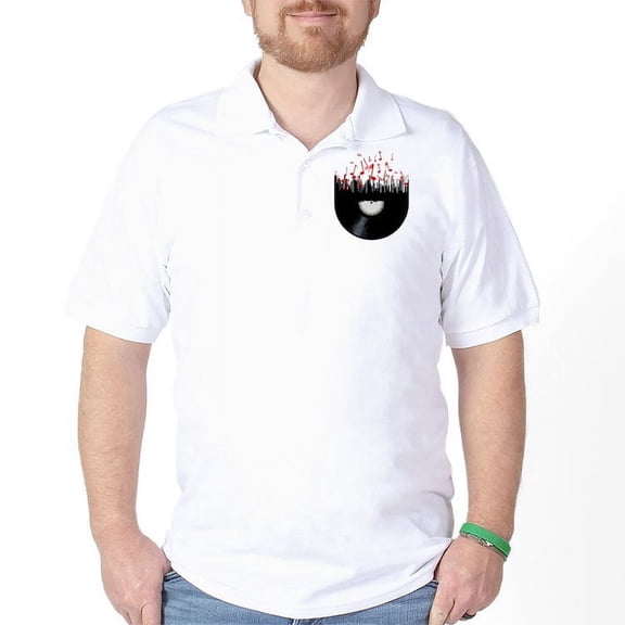 CafePress - City Music Golf Shirt - Golf Shirt, Pique Knit Golf Polo